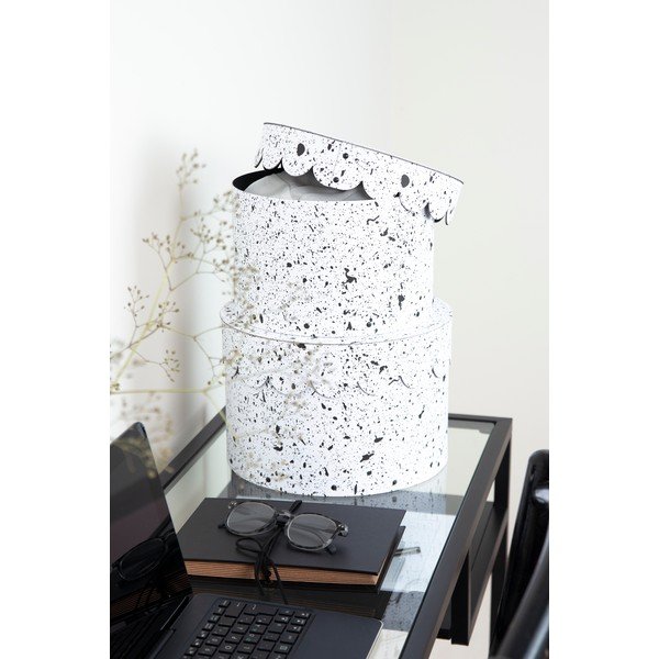 Set od 2 crno-bijele kutije Bigso Box of Sweden Splash-image-1