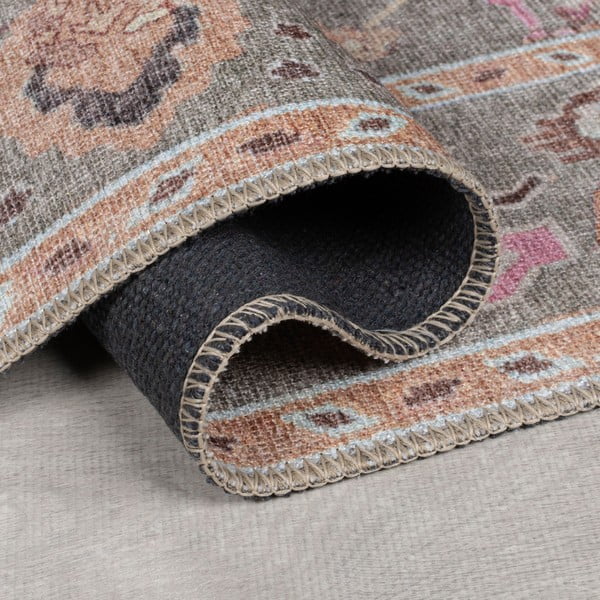 Svijetlo zeleni periv tepih 115x170 cm Una Floral – Flair Rugs-image-2