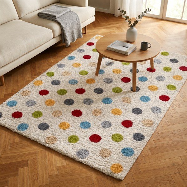 Krem tepih 160x230 cm Norge Dots – Universal-image-1