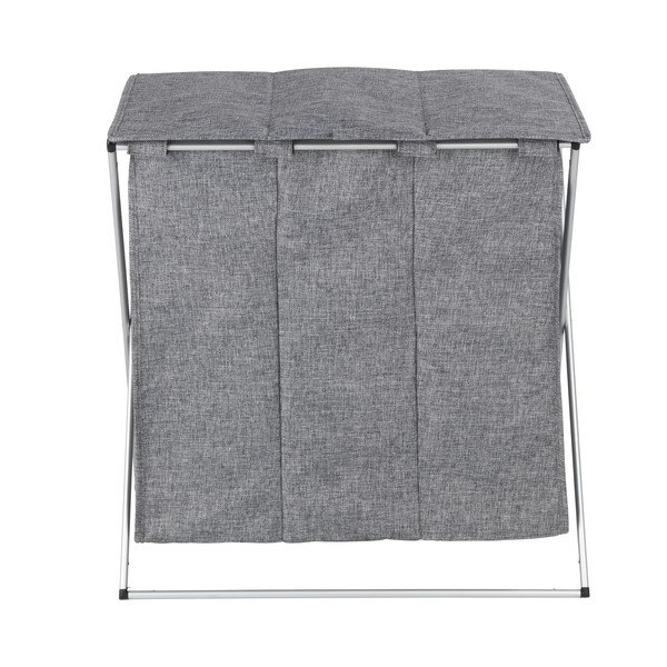 Siva košara za rublje s 3 pretinca Wenko Trio, zapremine 118 l-image-3