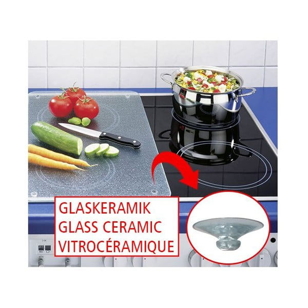 Set od 2 staklena poklopaca za štednjak Wenkooo Caprese, 52 x 30 cm-image-1