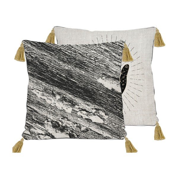 Crni-bež jastuk Madre Selva Hand 45 x 45 cm-image-2
