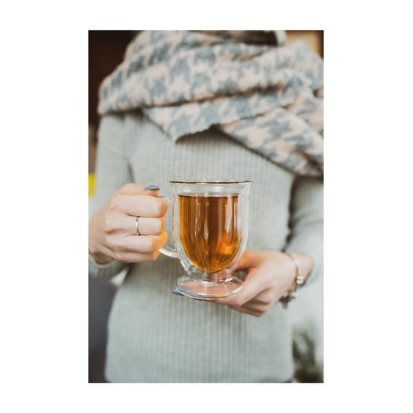 Staklene šalice u setu 2 kom s dvostrukom stijenkom/za latte 250 ml Amo – Vialli Design-image-4