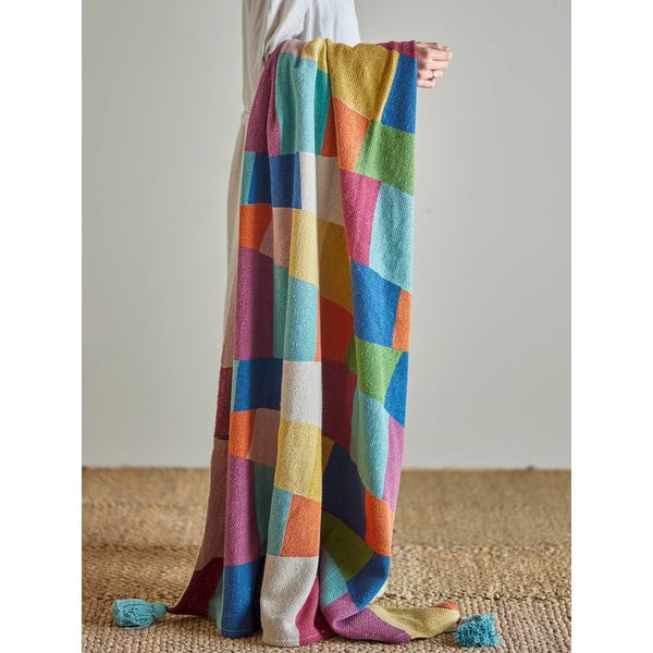 Deka za bebe od recikliranog pamuka 130x160 cm Colorine – Bloomingville Mini-image-1