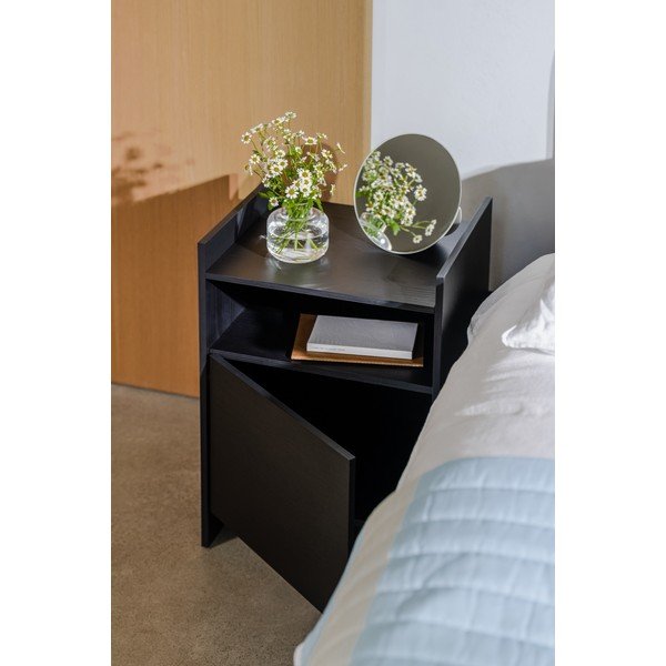 Crni noćni ormarić s policama Toopt – noo.ma-image-3