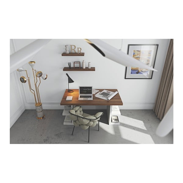 Polica s furnirom od oraha TemaHome Baldo duljine 90 cm-image-3