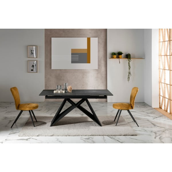 Crni sklopivi blagovaonski stol Marckeric Hara-image-1