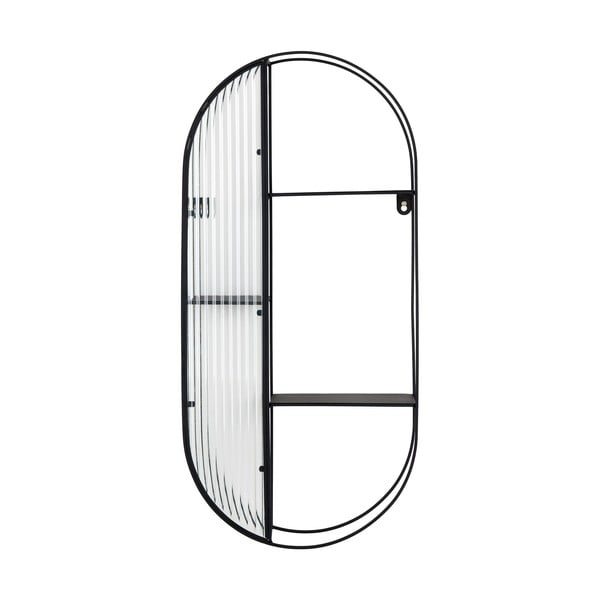 Crna metalna polica s više razina 32 cm Newcastle – House Nordic