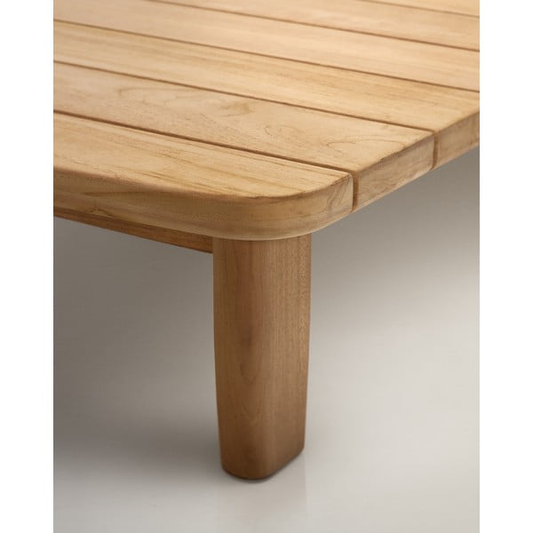 Vrtni stol od masivne tikovine 70x140 cm Tirant – Kave Home-image-4