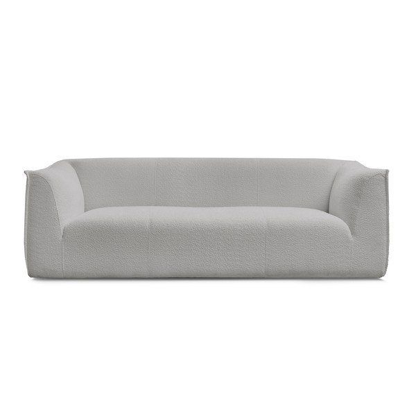 Svijetlo siva sofa od bouclé tkanine 242 cm Giorgia – Bobochic Paris
