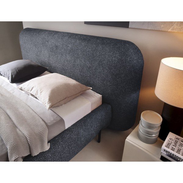 Plavi tapecirani bračni krevet s prostorom za odlaganje s podnicom 140x200 cm Pointt – ELTAP-image-4