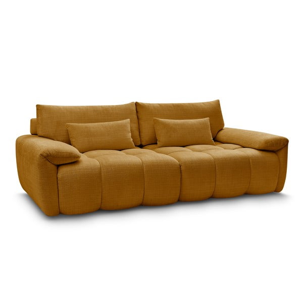 Senf žuta sofa od šenila 264 cm Ivane – Bobochic Paris-image-3