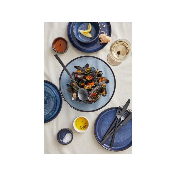 Crni/plavi tanjur od kamenine ø 27 cm Gastro Dark Blue/Black – Bitz-image-2