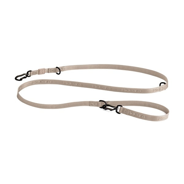 Bež preklopni povodac dužina 200 cm Modena Greige 20 mm – MiaCara