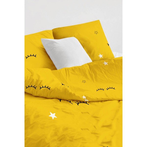 Žuta  dječja posteljina za krevet za jednu osobu 140x200 cm Dide – Mijolnir-image-2