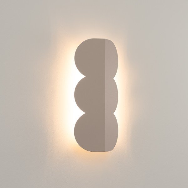 Smeđe-siva zidna lampa aluminijska BISCUIT – Thoro-image-1