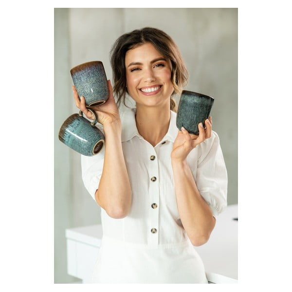 Tirkizno-smeđa šalica od kamenine Villeroy & Boch Like Lave, 400 ml-image-3