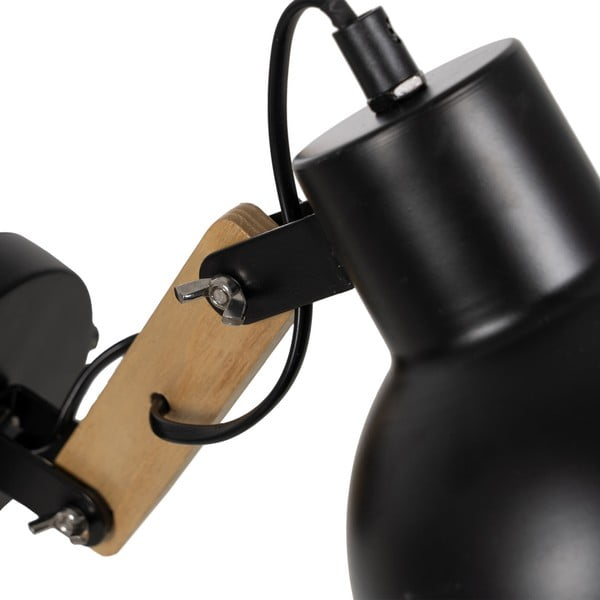 Crna/u prirodnoj boji zidna lampa – Ixia-image-4