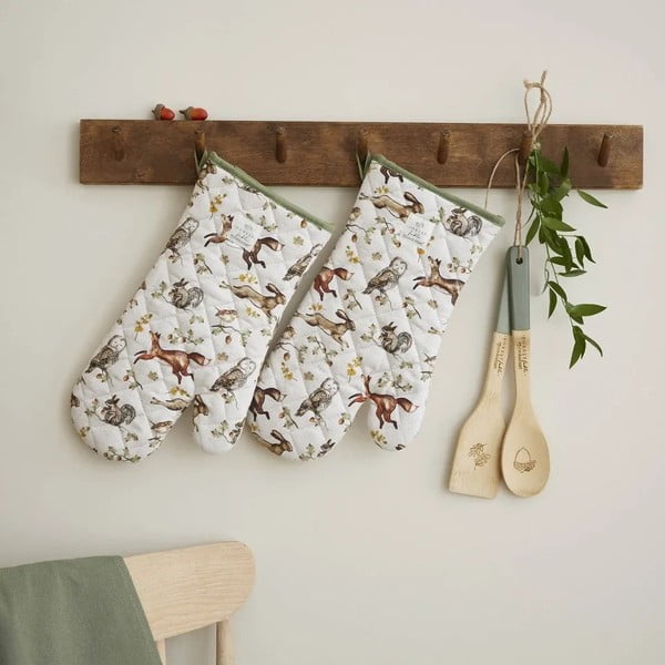 Pamučne kuhinjske rukavice u setu 2 kom Forest Fable – Cooksmart ®-image-1