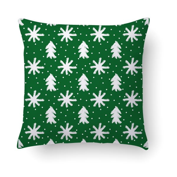 Zeleni jastuk Crido Consulting Snowing, 40 x 40 cm