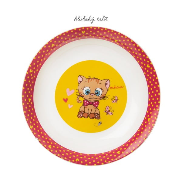 3-dijelni dječji porculanski blagovaonski set Orion Kittens -image-1