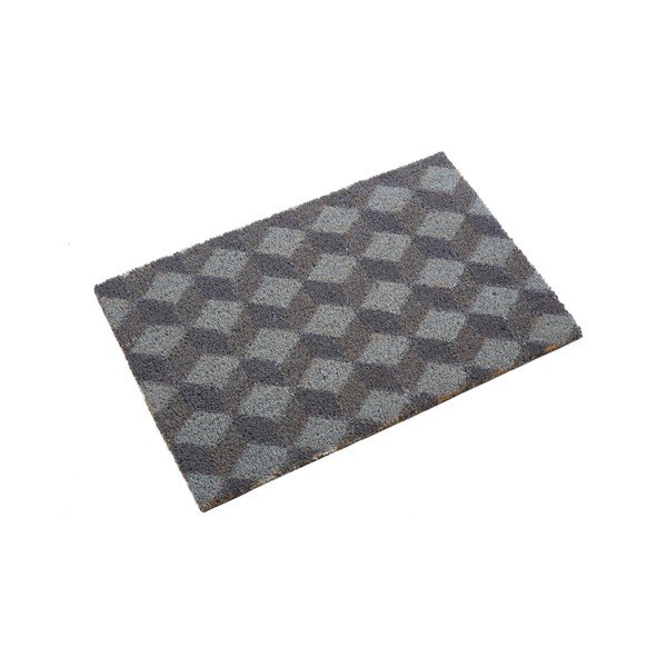 Otirač od kokosovih vlakana 40x60 cm Grey Cube – Premier Housewares-image-3