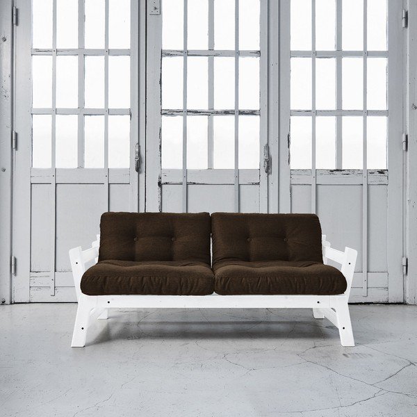 Sofa na razvlačenje Karup Step White / Choco Brown-image-1