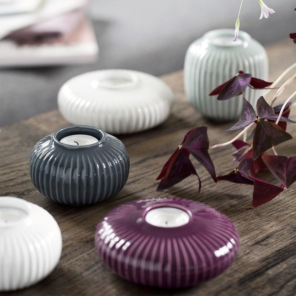 Mentol plava kamena vaza Kähler Design Hammershoi, visine 12,5 cm-image-4