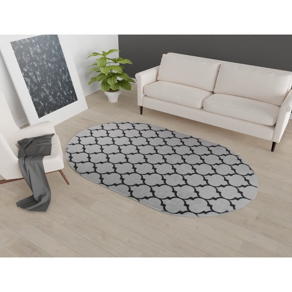 Tamno sivi perivi tepih 120x180 cm – Vitaus-image-1