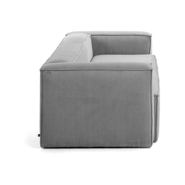 Siva sofa od samta 240 cm Blok – Kave Home-image-3