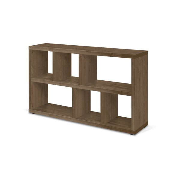 Smeđa biblioteka u dekoru oraha 150x83 cm Berlin – TemaHome-image-4