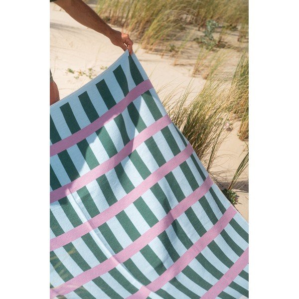 Zelena/ružičasta deka 160x200 cm Onu – noo.ma-image-2