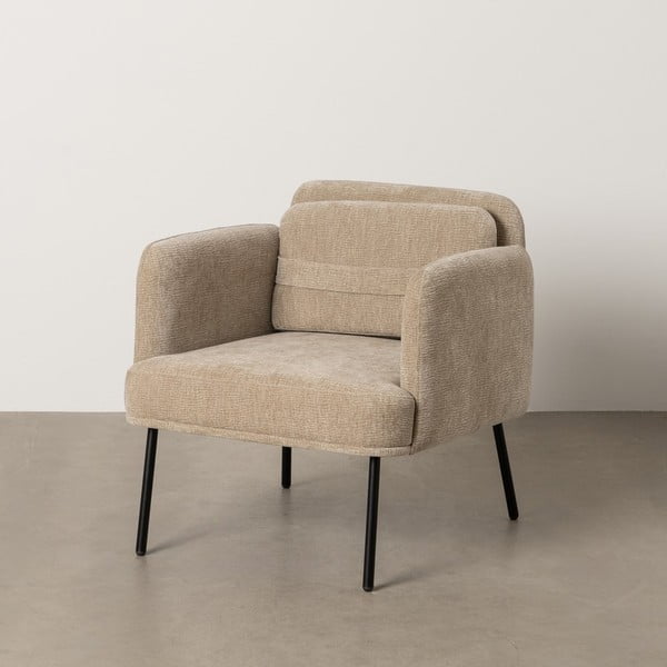 Bež fotelja od šenila Bind – Ixia-image-2