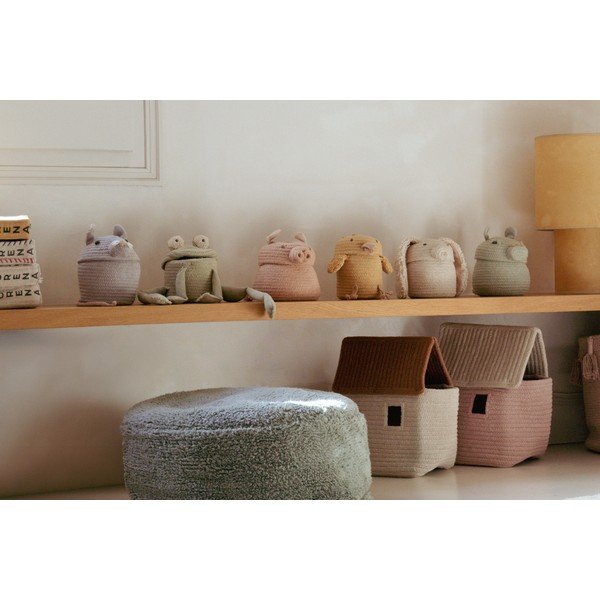 Siva tekstilna dječja kutija za pohranu ø 15x15 cm Mini Renata the Rat – Lorena Canals-image-4