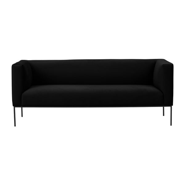 Crna sofa Windsor & Co Sofas Neptune, 195 cm