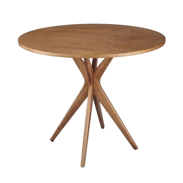 Okrugli blagovaonski stol s pločom stola u dekoru jasena ø 70 cm Jubi – Ragaba