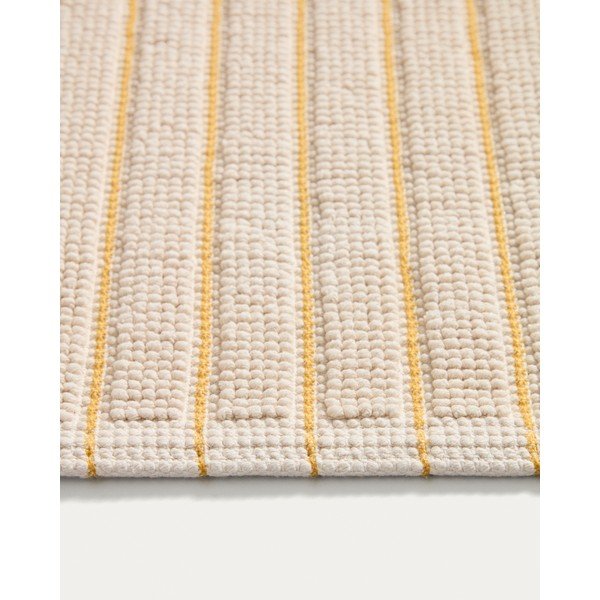 Žuta /bež tekstilna kupaonska prostirka 50x80 cm Merade – Kave Home-image-3