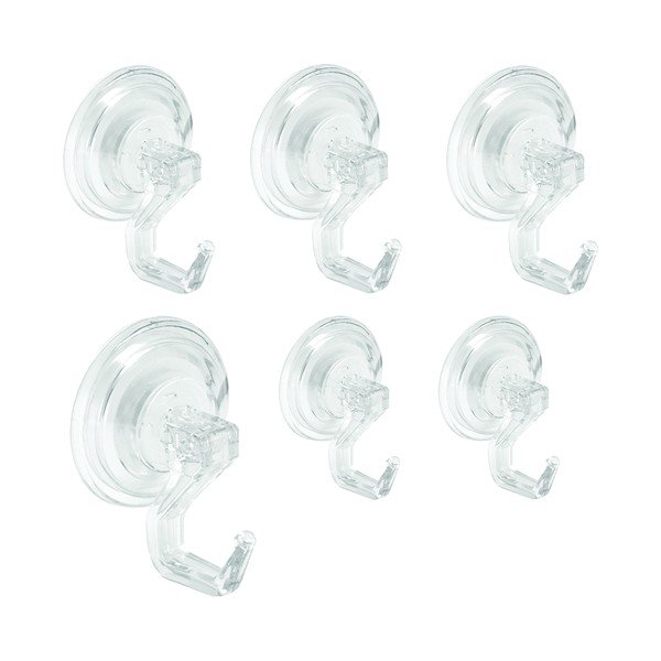 Set od 6 prozirnih vješalica iDesign PL Suct-image-2
