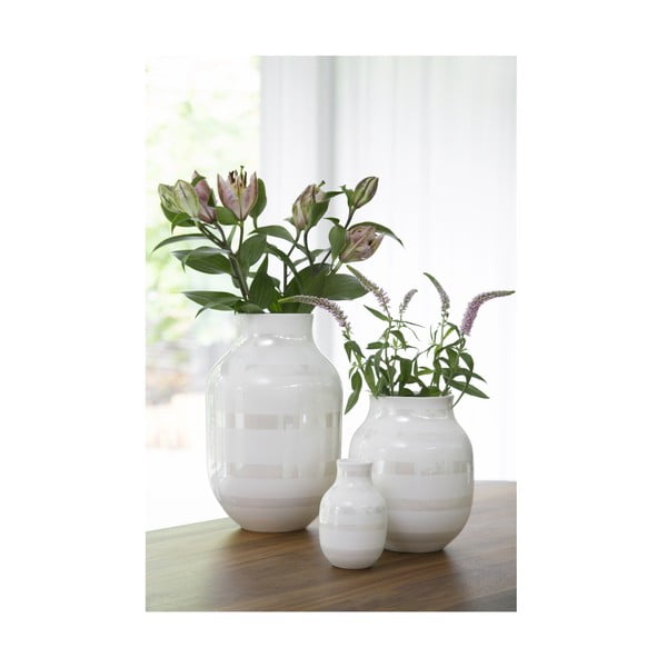 Bijela vaza od kamenine Kähler Design Omaggio, visina 12,5 cm-image-3