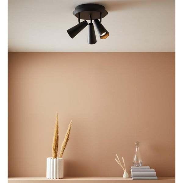 Crna stropna svjetiljka Markslöjd Crest, ø 36 cm-image-1