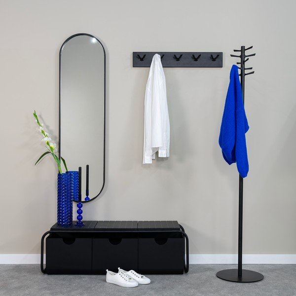 Crna metalna vješalica 35x178 cm Pull – Spinder Design-image-1