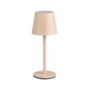 Krem LED stolna lampa s metalnim sjenilom (visina 21 cm) Diaz – Reality