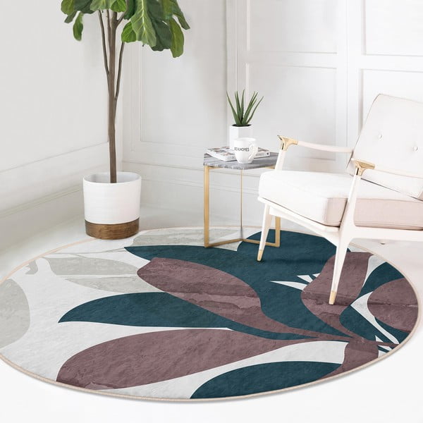 Periv/pogodan za robotski usisavač okrugli tepih ø 120 cm Comfort – Mila Home-image-3