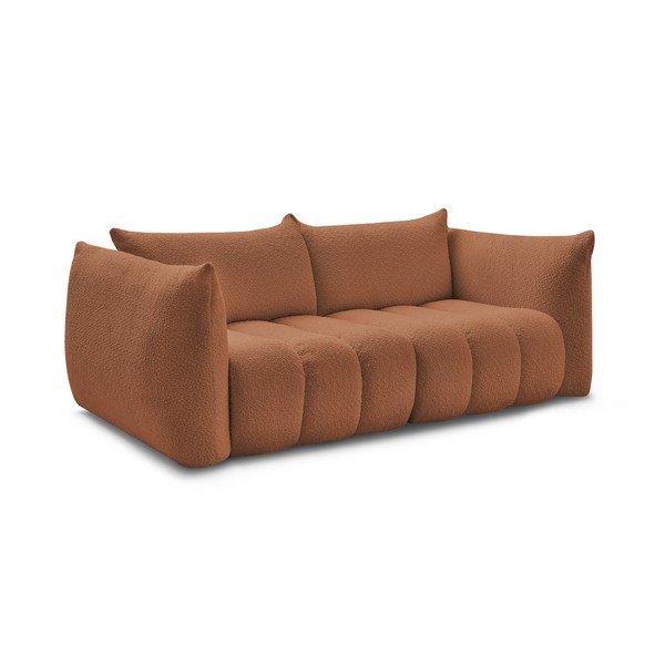 Narančasta sofa od bouclé tkanine 234 cm Azra – Bobochic Paris-image-2