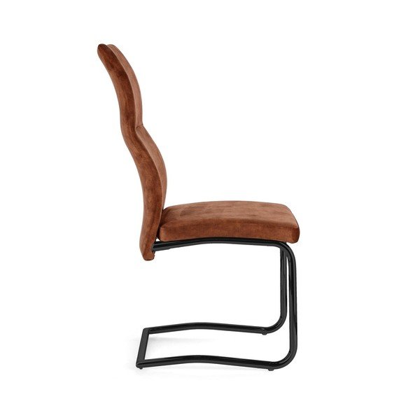 Konjak smeđa podstavljena blagovaonska stolica Thelma – Bizzotto-image-3