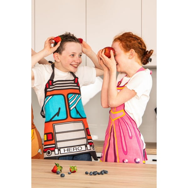 Dječja pregača od recikliranog pamuka Hero - Tiseco Home Studio-image-2