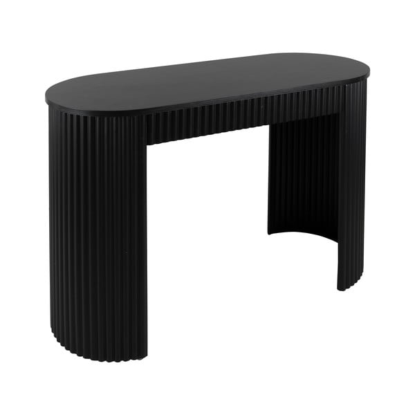 Crni metalni pomoćni stol 40x100 cm Estriado  – Leitmotiv-image-1