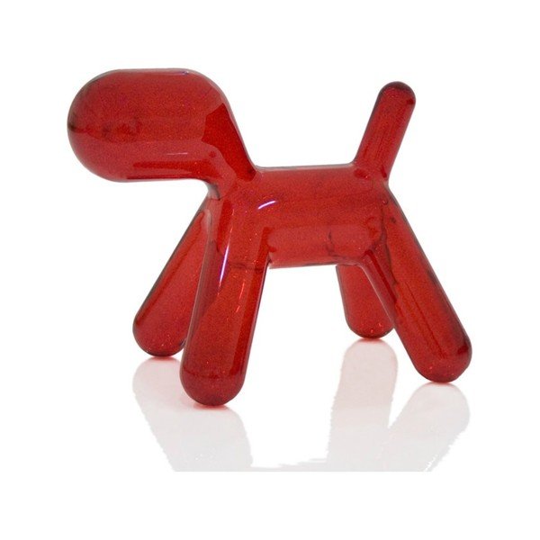 Stolica za štene prozirno crvena, 56 cm