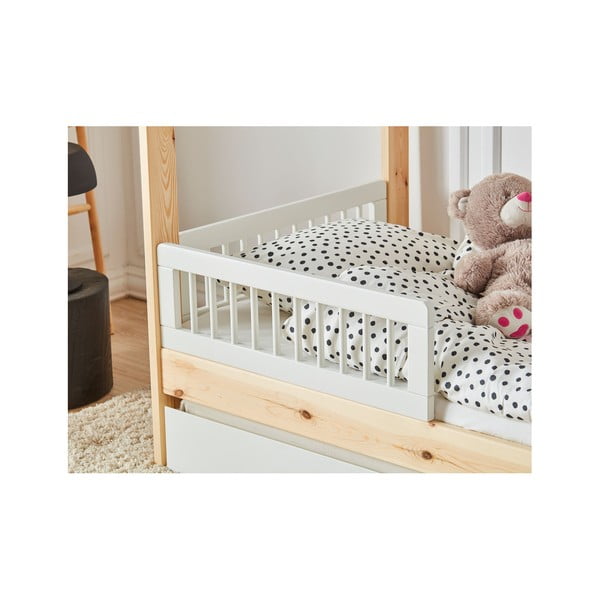 Set od 2 bijele pregrade za dječji krevetić Pinio Basic, 200 x 90 cm-image-2