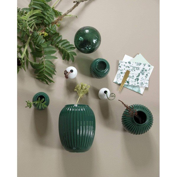 Zelena keramička vaza Kähler Design Hammershoi, visina 20 cm-image-1